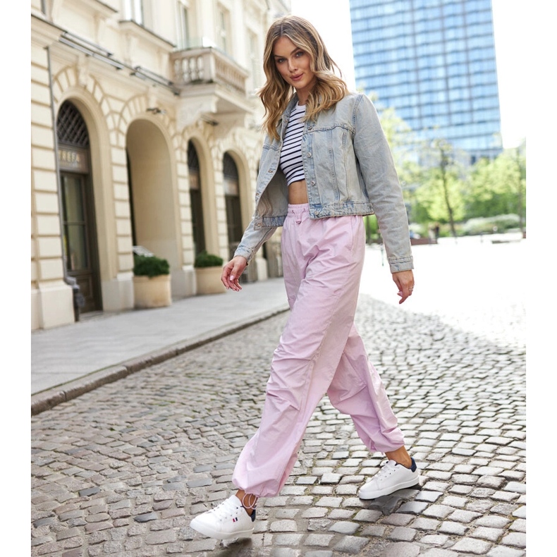 Fehér Gioya öko bőr tornacipő 1