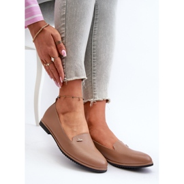 Női lapos mokaszin barna Enzla 1