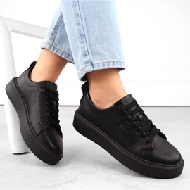 Fekete platform sportcipő Big Star NN274320 1