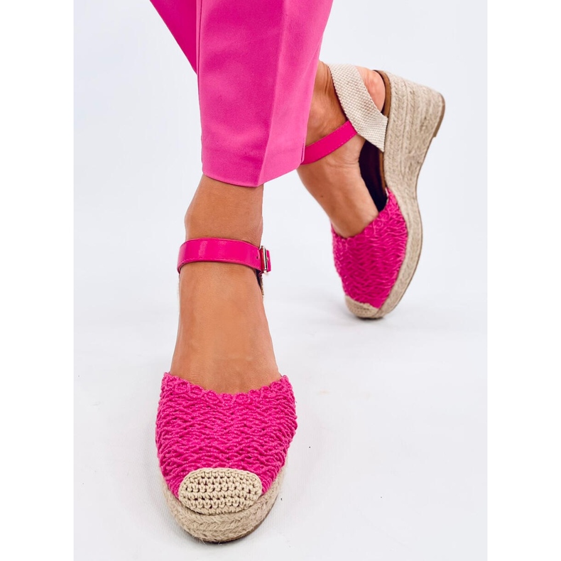 Morelli Fuchsia espadrille ékszandál rózsaszín 1