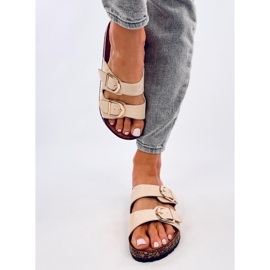 Scholki Byrd Beige parafa papucs bézs 1