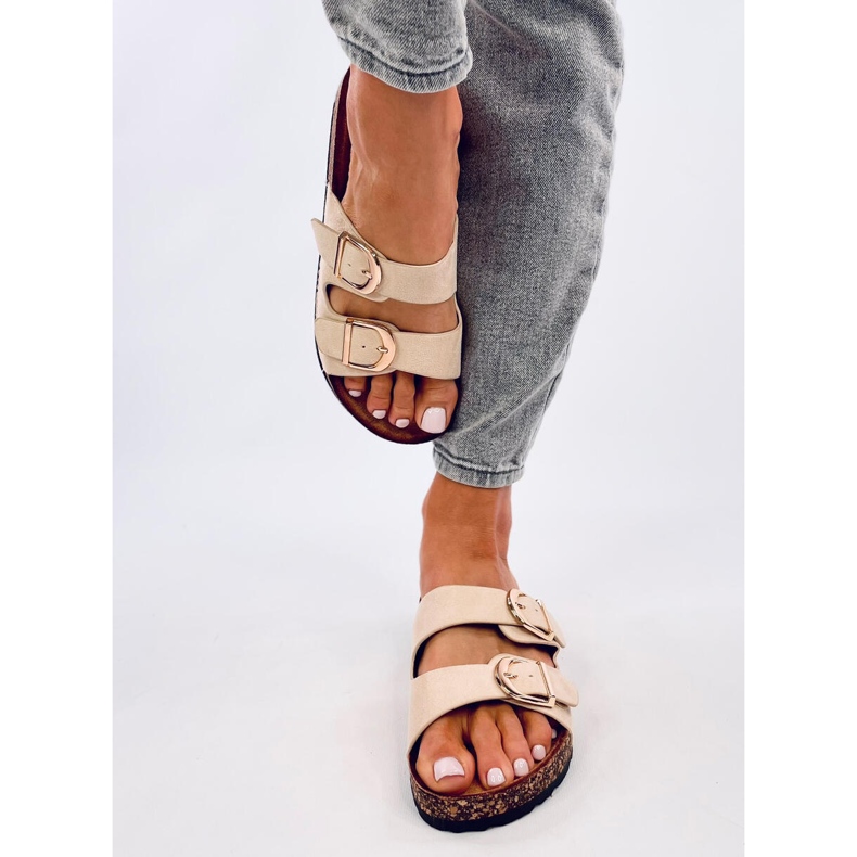 Scholki Byrd Beige parafa papucs bézs 1