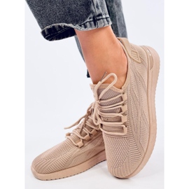 Guelfi Khaki zoknis sportcipő bézs 2