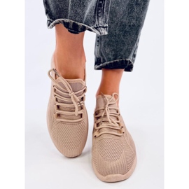 Guelfi Khaki zoknis sportcipő bézs 1