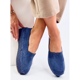 Poulain Blue espadrillák vastag talppal kék 1