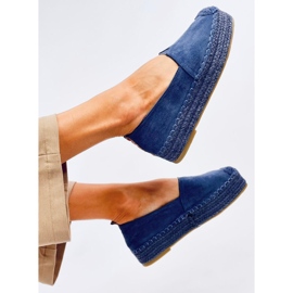 Poulain Blue espadrillák vastag talppal kék 2 Poulain Blue espadrillák vastag talppal kék 2