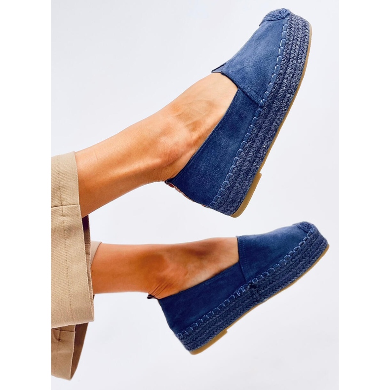 Poulain Blue espadrillák vastag talppal kék 2 Poulain Blue espadrillák vastag talppal kék 2