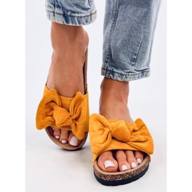 Kiara Yellow parafa papucs sárga 1