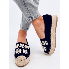 Elif Black espadrillák kagylóval fekete 2