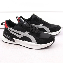 Férfi fekete fűzős sportcipő Atletico 23721 1