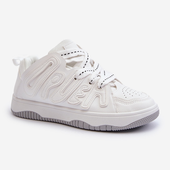 Női Eco bőr tornacipő, fehér Berilla 1