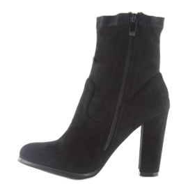 Őszi magassarkú A921 fekete 1