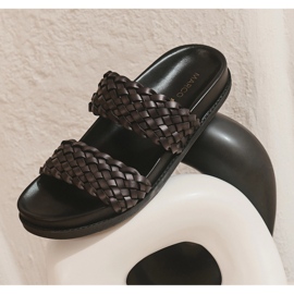 Marco Shoes Scanno papucsok fekete 1