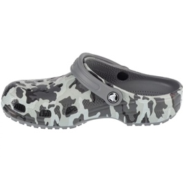 Crocs Classic Spray Camo Kids Clog 207594-097 papucs szürke 1