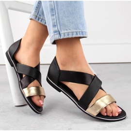 Női bebújós szandál fekete Jezzi 3882 1