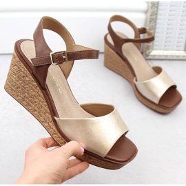 Női arany ékszandál Sergio Leone SK229 aranysárga 1