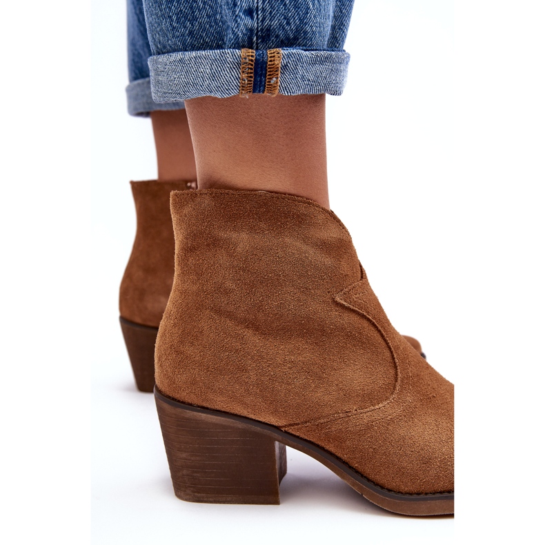 S.Barski Velúr Cowboy csizma cipzárral D&A SN622-29 Camel barna 2 S.Barski Velúr Cowboy csizma cipzárral D&A SN622-29 Camel barna 2