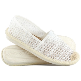 Fehér hálós espadrillák, légies női espadrillák 1