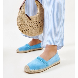 Kék espadrillák Abia strasszokkal 1