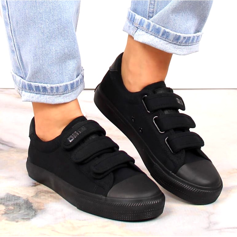 Big Star INT1842D tépőzáras tornacipő, fekete 4