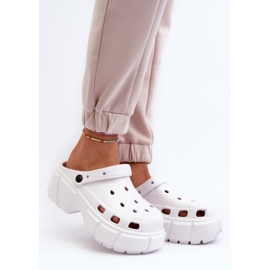 Női hab papucs masszív talpon, fehér Witima 2