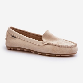 Női Eco Suede mokaszin bézs Amrutia 1