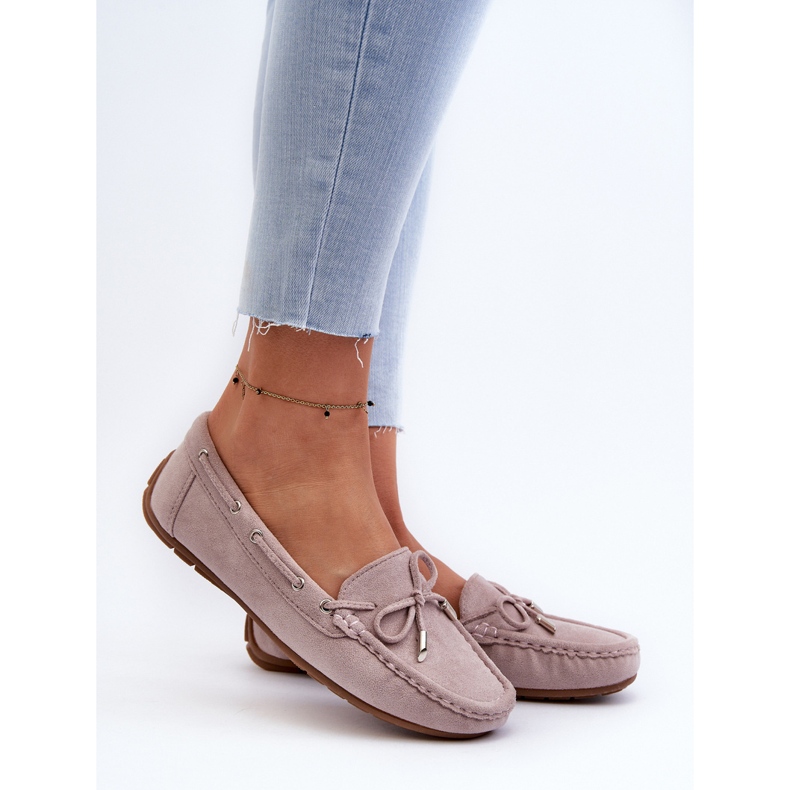 Női velúr mokaszin, lila Si Passione ibolya 2