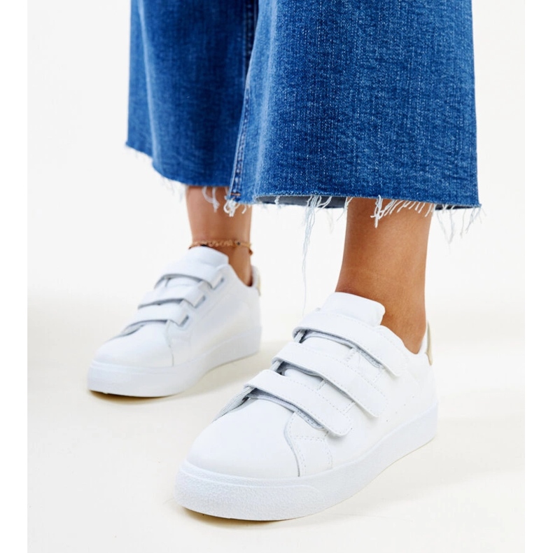 Fehér és arany Samala tépőzáras tornacipő 1