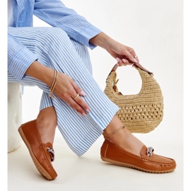 Barna mokaszinok Adiba strasszokkal díszítve 1