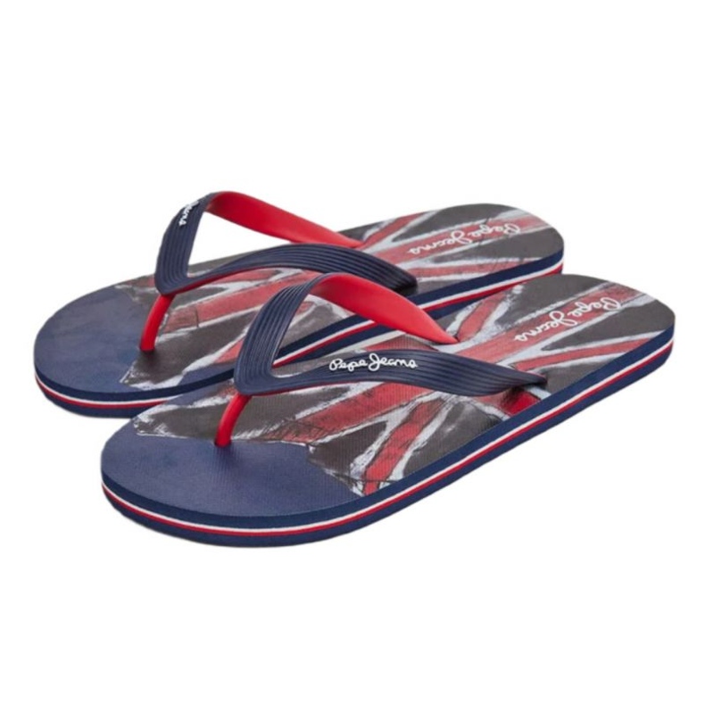 Pepe Jeans Hawi Life Union Jack M papucs PMS70148 kék 1