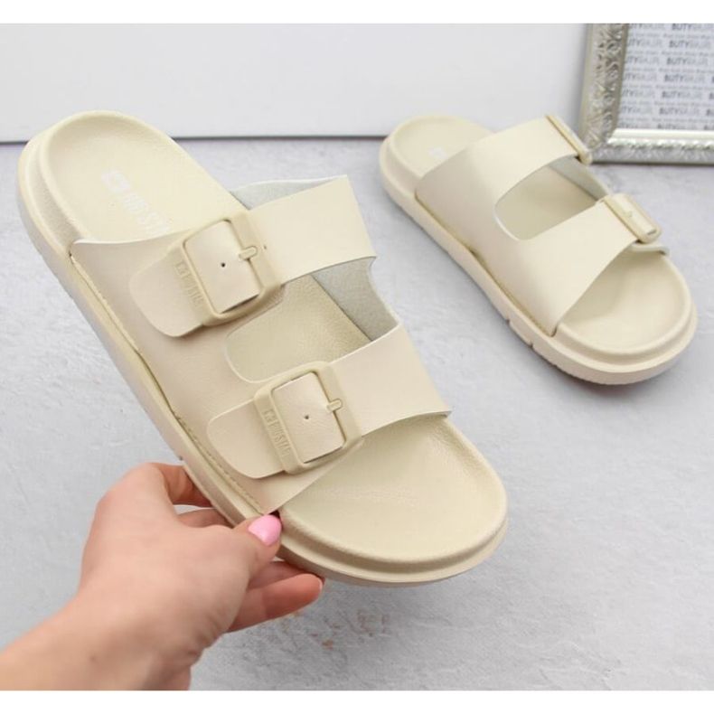 Big Star W INT2004C habszivacs flip-flop csatokkal, bézs 1