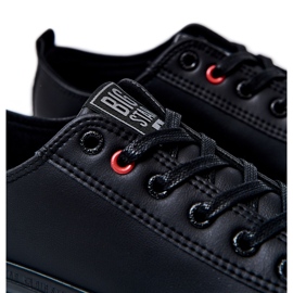 Férfi bőr tornacipő Big Star JJ174005 fekete 4