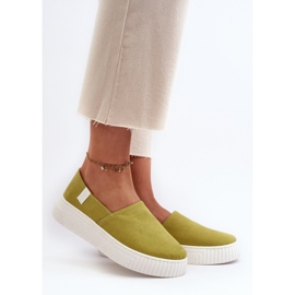 Big Star Női platform tornacipő NN276008 Memory Foam System Lime zöld 2