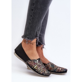 Női bőr balerina Maciejka 1930B-01 Fekete 2