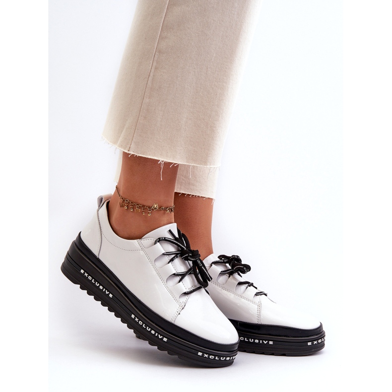 Patent női tornacipő, fehér S.Barski LR592B 2