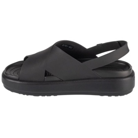 Crocs Brooklyn Luxe Strap W szandál 209407-060 fekete 1
