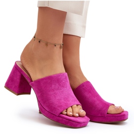Seastar Női magassarkú papucs Fuchsia Bralya rózsaszín 4