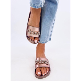 Tilia Champagne papucs lánccal aranysárga 2 Tilia Champagne papucs lánccal aranysárga 2