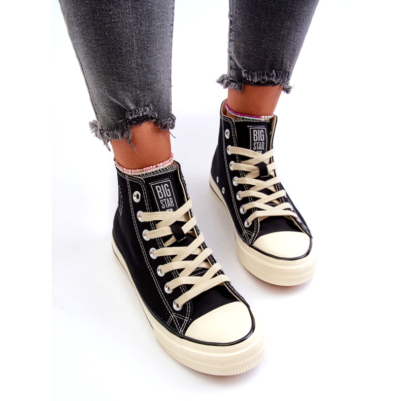 Női magas tornacipő Big Star NN274283 fekete 3