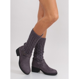 Magas csizma NC109 szürke szárral 2