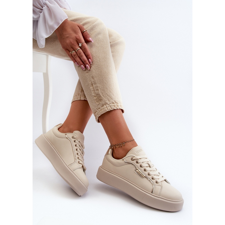 Big Star női tornacipő NN274334 Memory Foam System bézs 1