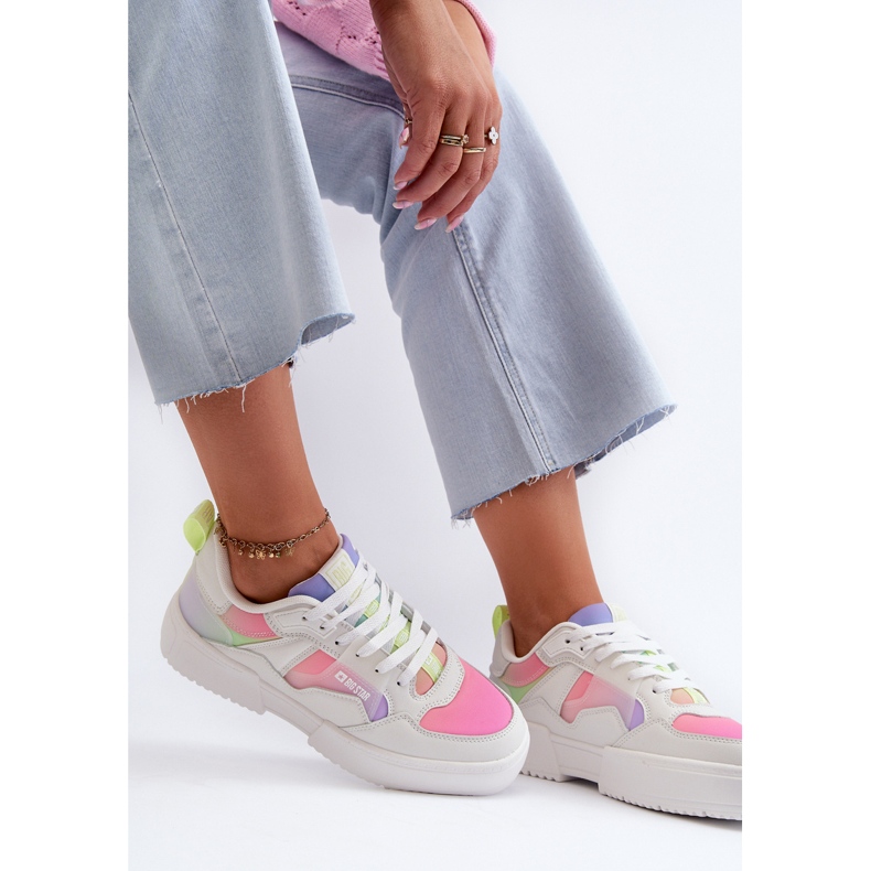 Big Star női tornacipő NN274359 Memory Foam System Multicolor fehér 1