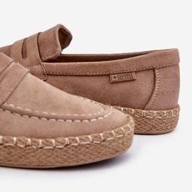 Férfi Eco Suede Espadrilles Big Star NN174049 Bézs barna 1