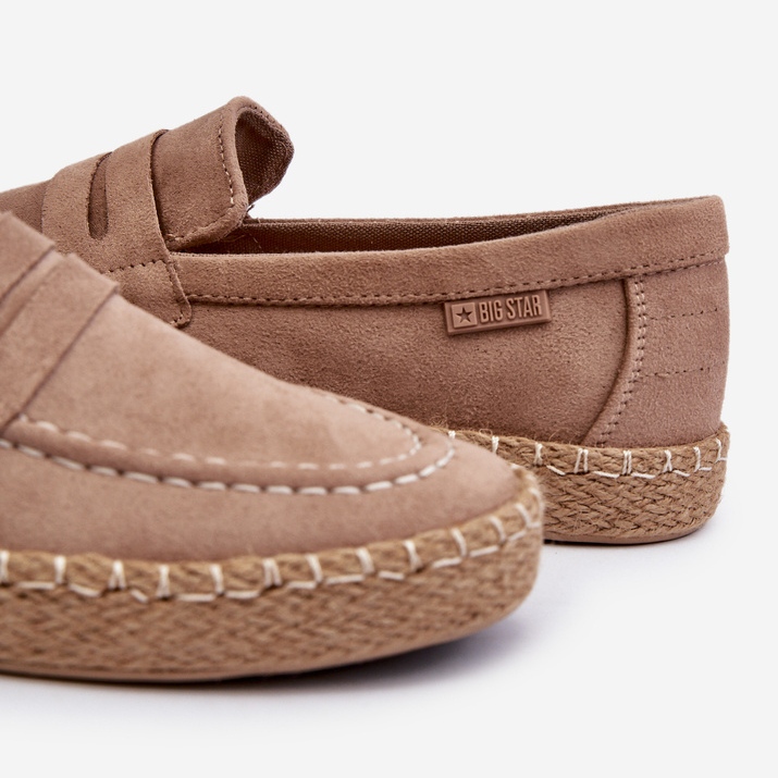 Férfi Eco Suede Espadrilles Big Star NN174049 Bézs barna 1
