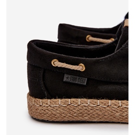 Férfi fűzős espadrillák Big Star NN174051 fekete 2 Férfi fűzős espadrillák Big Star NN174051 fekete 2
