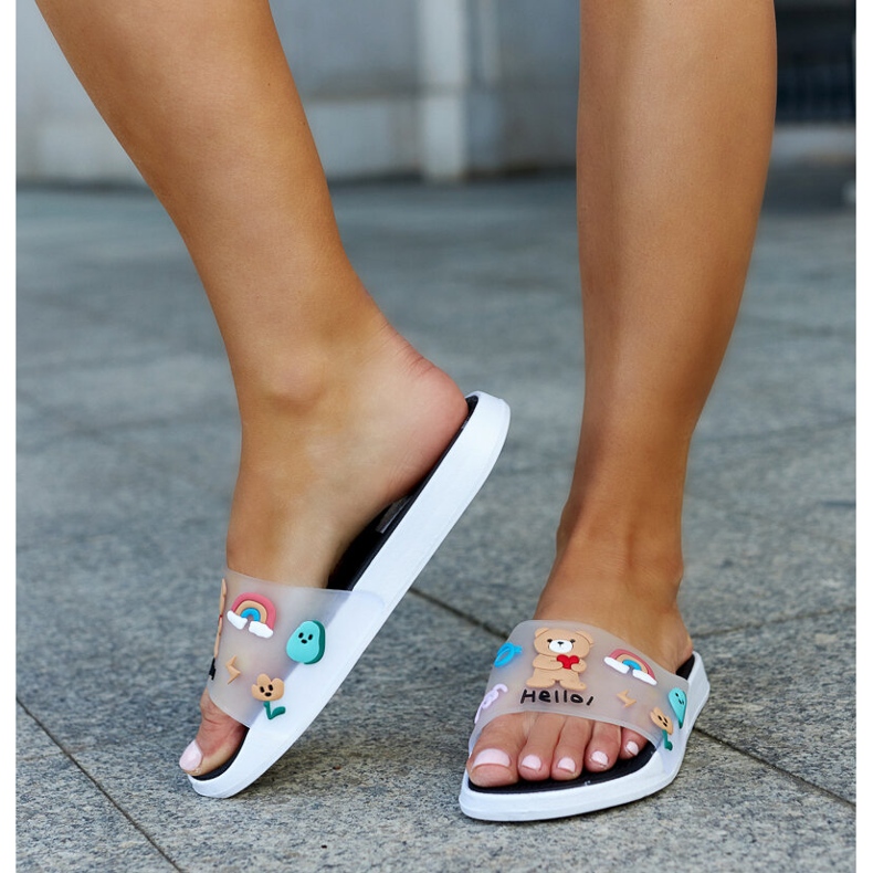 Fekete papucs Diaspa gumi felsőrésszel 1