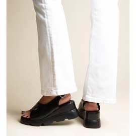 Bayley fekete csatos ékszandál 1