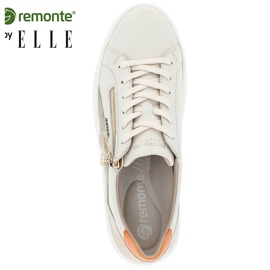 Bőr kényelmes női sportcipő, bézs Remonte D1C01-81 1