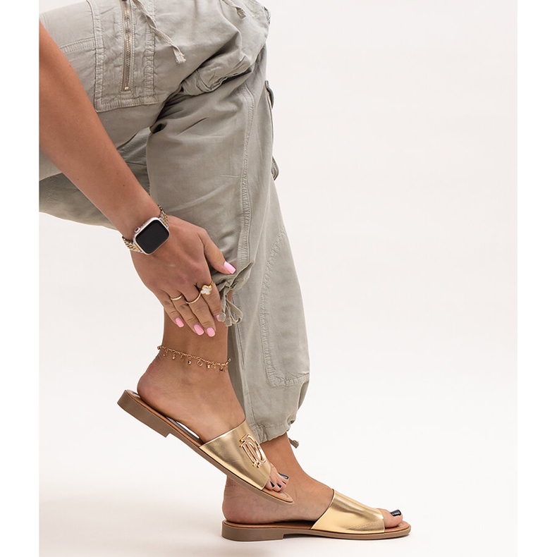 Almeita arany csatos csúszdák aranysárga 1