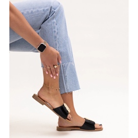 Fekete flip-flop Limera csattal 1